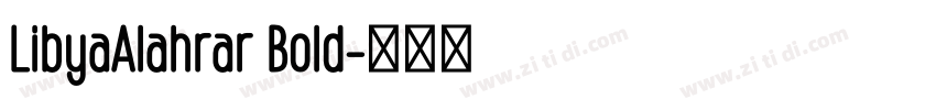 LibyaAlahrar Bold字体转换
